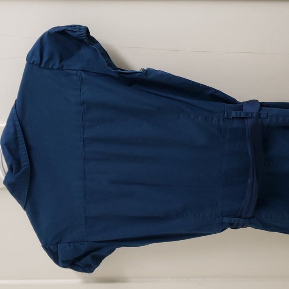 Dynamite women's SM blue button down dress with belt - Picture 4 of 8